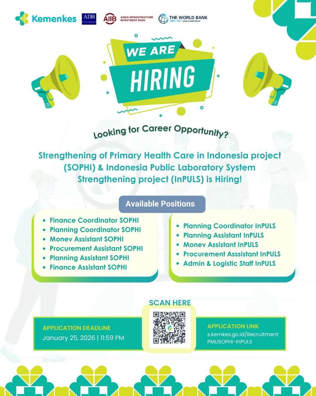 Kemenkes Rekrut Profesional untuk Proyek SOPHI dan InPULS